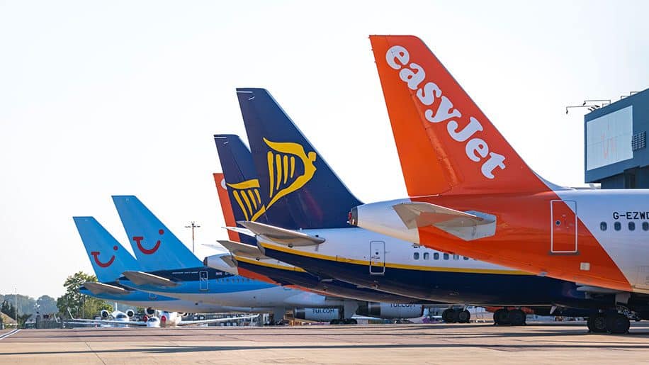 Airlines EasyJet Ryanair TUI