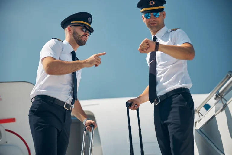 How long do airline pilots spend in each location